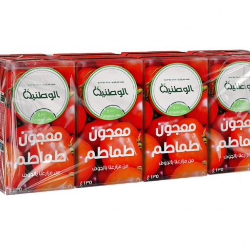 معجون طماطم طبيعي 135 غرام  شرنك 8 حبات