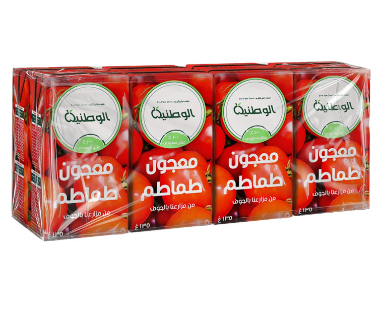 معجون طماطم طبيعي 135 غرام  شرنك 8 حبات