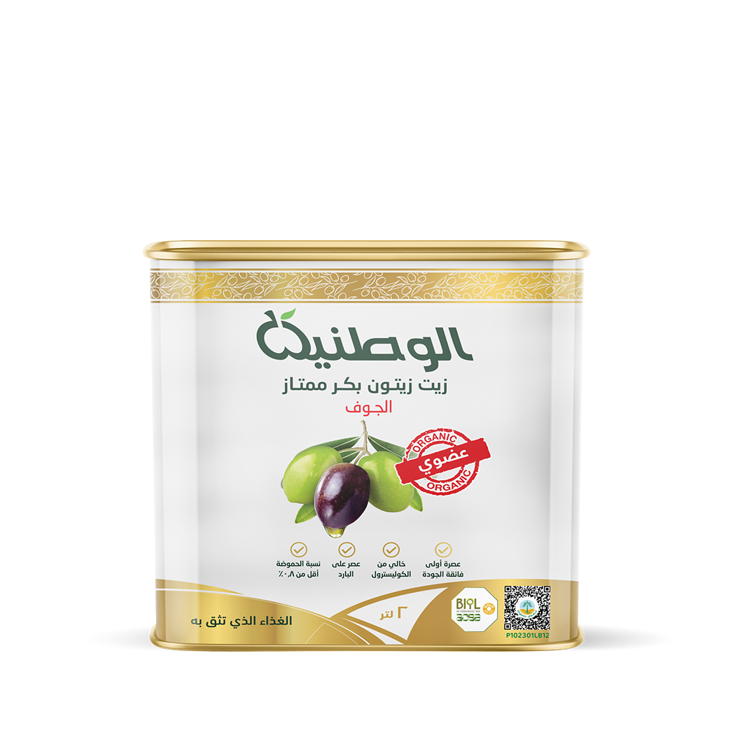 زيت زيتون الوطنية عضوي بكر ممتاز - 2 لتر